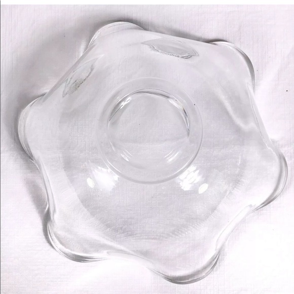 🔥Large Glass Wavy Serving Mixing Salad Bowl… - Picture 6 of 7